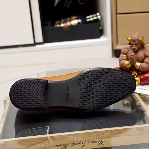 Replica Salvatore Ferragamo Leather Shoes For Men #1347523 $108.00 USD for Wholesale