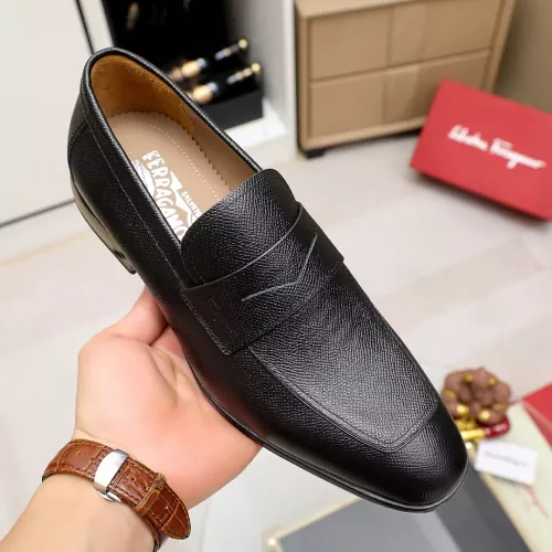 Replica Salvatore Ferragamo Leather Shoes For Men #1347524 $108.00 USD for Wholesale