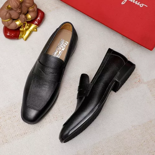 Replica Salvatore Ferragamo Leather Shoes For Men #1347524 $108.00 USD for Wholesale