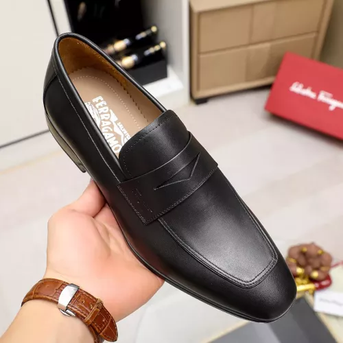 Replica Salvatore Ferragamo Leather Shoes For Men #1347525 $108.00 USD for Wholesale