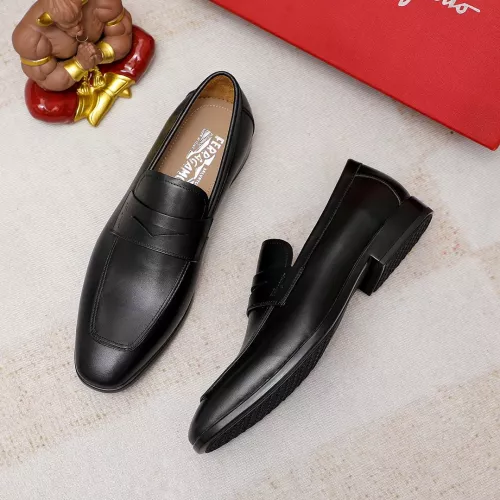 Replica Salvatore Ferragamo Leather Shoes For Men #1347525 $108.00 USD for Wholesale