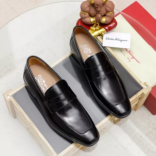 Replica Salvatore Ferragamo Leather Shoes For Men #1347526 $108.00 USD for Wholesale