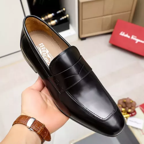 Replica Salvatore Ferragamo Leather Shoes For Men #1347526 $108.00 USD for Wholesale