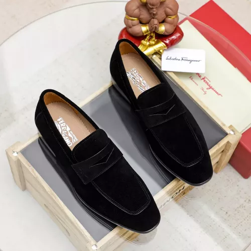 Replica Salvatore Ferragamo Leather Shoes For Men #1347527 $108.00 USD for Wholesale