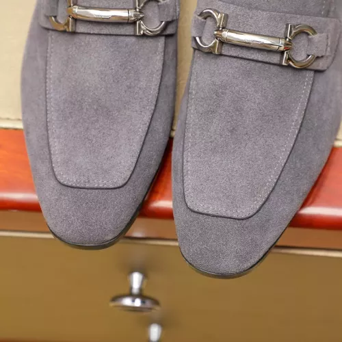 Replica Salvatore Ferragamo Leather Shoes For Men #1347528 $108.00 USD for Wholesale