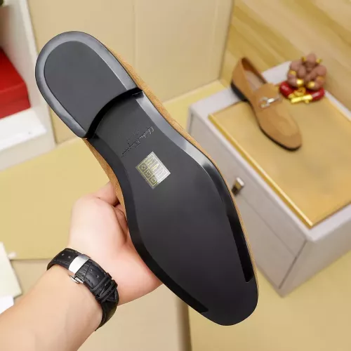 Replica Salvatore Ferragamo Leather Shoes For Men #1347529 $108.00 USD for Wholesale