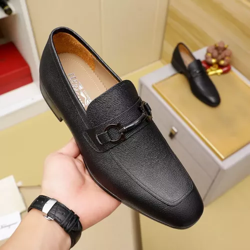 Replica Salvatore Ferragamo Leather Shoes For Men #1347532 $108.00 USD for Wholesale