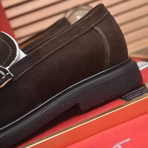 Replica Salvatore Ferragamo Leather Shoes For Men #1347968 $85.00 USD for Wholesale