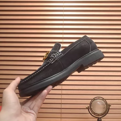 Replica Salvatore Ferragamo Leather Shoes For Men #1347969 $85.00 USD for Wholesale