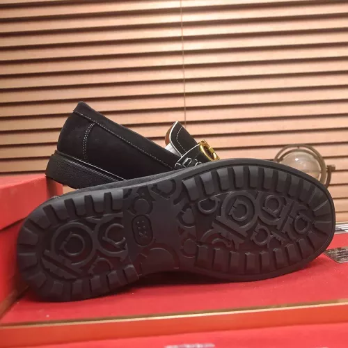 Replica Salvatore Ferragamo Leather Shoes For Men #1347969 $85.00 USD for Wholesale