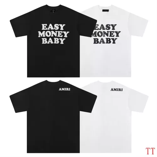 Replica Amiri T-Shirts Short Sleeved For Unisex #1350212 $29.00 USD for Wholesale
