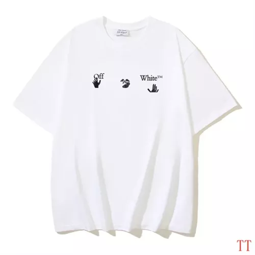 Replica Off-White T-Shirts Short Sleeved For Unisex #1350345 $29.00 USD for Wholesale