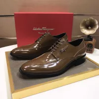 $92.00 USD Salvatore Ferragamo Leather Shoes For Men #1348006