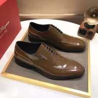 $92.00 USD Salvatore Ferragamo Leather Shoes For Men #1348006