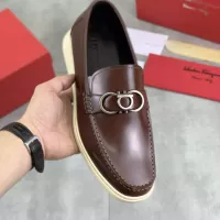 $105.00 USD Salvatore Ferragamo Leather Shoes For Men #1348367