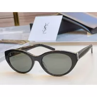 $56.00 USD Yves Saint Laurent YSL AAA Quality Sunglasses In Silver #1352812