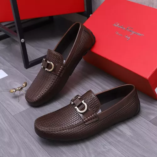 Salvatore Ferragamo Leather Shoes For Men #1356489