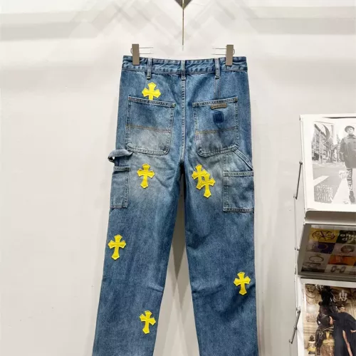 Replica Chrome Hearts Jeans For Men #1358896 $64.00 USD for Wholesale