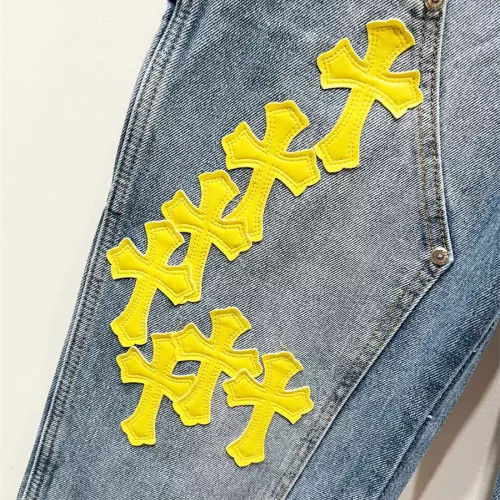 Replica Chrome Hearts Jeans For Men #1358896 $64.00 USD for Wholesale