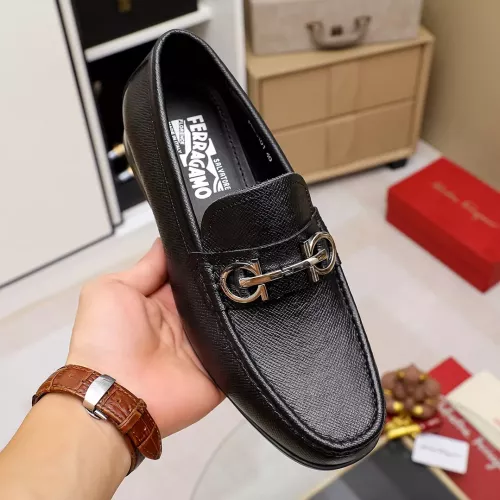 Replica Salvatore Ferragamo Leather Shoes For Men #1362035 $88.00 USD for Wholesale