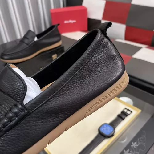 Replica Salvatore Ferragamo Leather Shoes For Men #1362169 $92.00 USD for Wholesale
