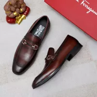 $88.00 USD Salvatore Ferragamo Leather Shoes For Men #1355583
