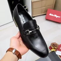 $88.00 USD Salvatore Ferragamo Leather Shoes For Men #1355585