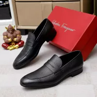 $88.00 USD Salvatore Ferragamo Leather Shoes For Men #1356325