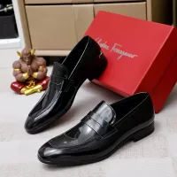 $88.00 USD Salvatore Ferragamo Leather Shoes For Men #1356326
