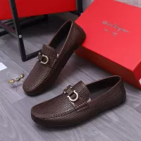 $92.00 USD Salvatore Ferragamo Leather Shoes For Men #1356489
