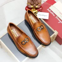 $82.00 USD Salvatore Ferragamo Leather Shoes For Men #1361670