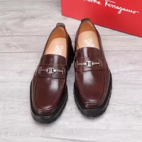 $96.00 USD Salvatore Ferragamo Leather Shoes For Men #1362016