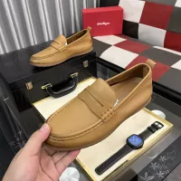 $92.00 USD Salvatore Ferragamo Leather Shoes For Men #1362168