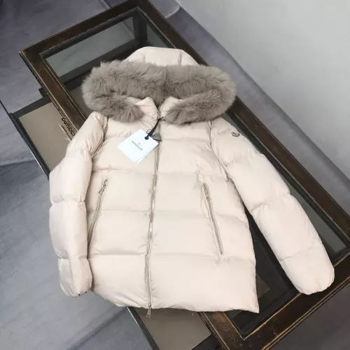 Replica Moncler Down Feather Coat Long Sleeved For Women #1363990, $205.00 USD, [ITEM#1363990], Replica Moncler Down Feather Coat outlet from China