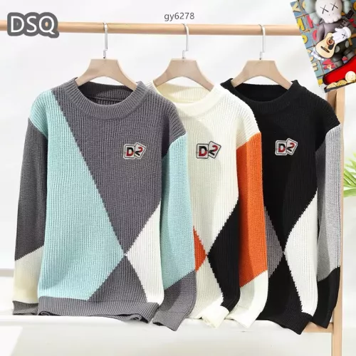 Replica Dsquared Sweaters Long Sleeved For Men #1364598 $48.00 USD for Wholesale