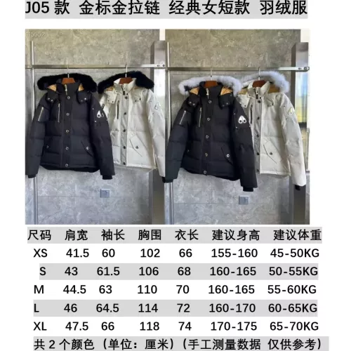 Replica Moose Knuckles Down Feather Coat Long Sleeved For Women #1366644 $192.00 USD for Wholesale