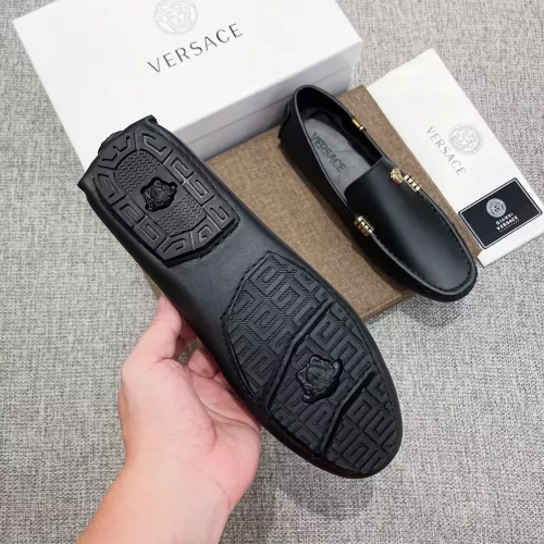 Replica Versace Leather Shoes For Men #1367777 $85.00 USD for Wholesale