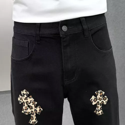 Replica Chrome Hearts Jeans For Men #1369616 $48.00 USD for Wholesale