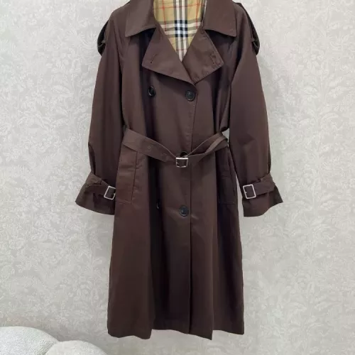 Replica Burberry Trench Coat Long Sleeved For Women #1370673, $160.00 USD, [ITEM#1370673], Replica Burberry Trench Coat outlet from China