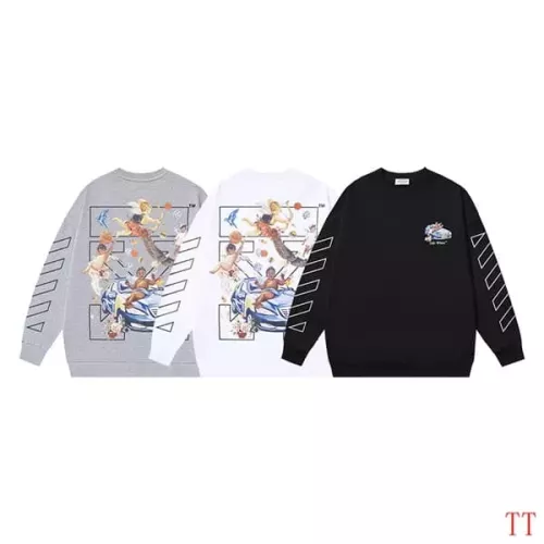 Replica Off-White Hoodies Long Sleeved For Unisex #1370768 $45.00 USD for Wholesale