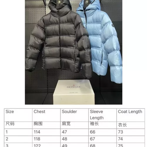 Replica Moncler Down Feather Coat Long Sleeved For Men #1371122 $162.00 USD for Wholesale