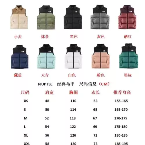 Replica The North Face Down Feather Coat Sleeveless For Unisex #1374684 $96.00 USD for Wholesale