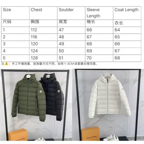 Replica Moncler Down Feather Coat Long Sleeved For Unisex #1374728 $172.00 USD for Wholesale
