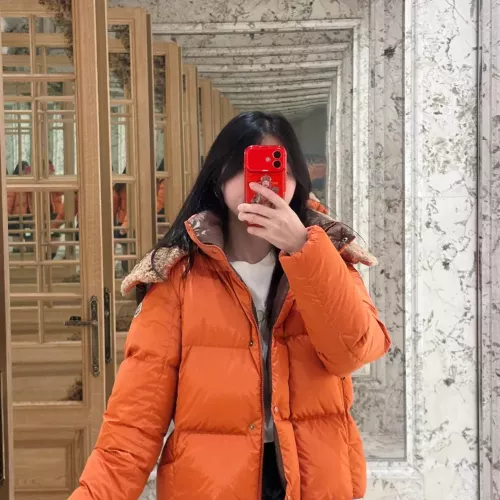 Replica Moncler Down Feather Coat Long Sleeved For Women #1374739 $192.00 USD for Wholesale