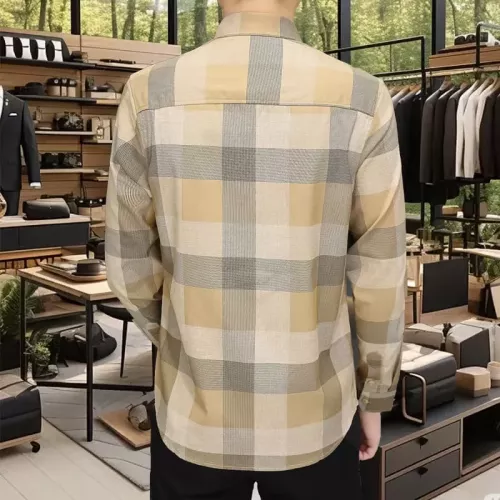 Replica Burberry Shirts Long Sleeved For Men #1374912 $56.00 USD for Wholesale