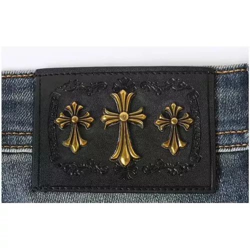 Replica Chrome Hearts Jeans For Men #1376803 $48.00 USD for Wholesale