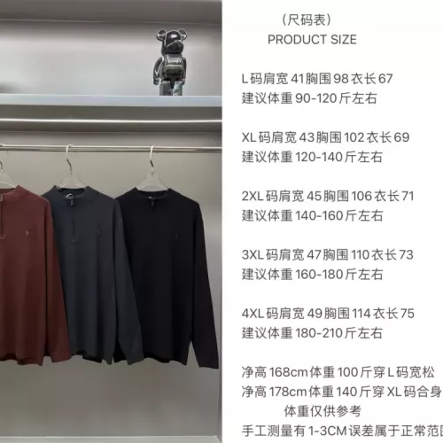 Replica Ralph Lauren Polo Sweaters Long Sleeved For Men #1377222 $60.00 USD for Wholesale