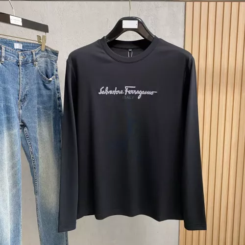 Salvatore Ferragamo T-Shirts Long Sleeved For Men #1377494