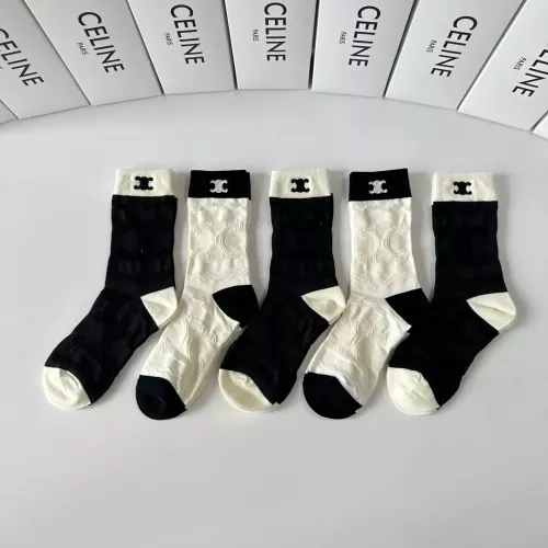 Replica Celine Socks #1377798 $32.00 USD for Wholesale