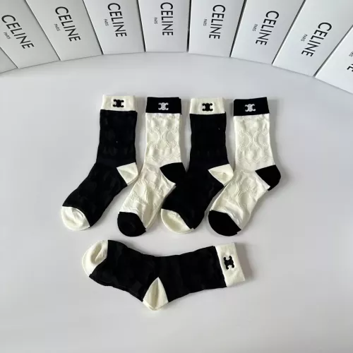 Replica Celine Socks #1377798 $32.00 USD for Wholesale